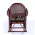 Кресло качалка ротанговое LC PREMIUM  Rocking Chair с подушкой на нижнее сиденье
